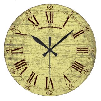 Classic Roman Numeral Aged Clock