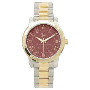 Classic Roman Numerals (Burgundy) Watch