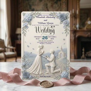 Classic Romantic Formal Wedding Invitation