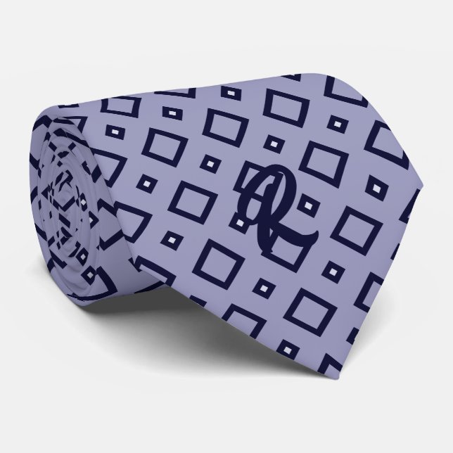 classic rombs powder blue neck tie (Rolled)