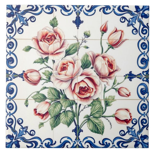 classic rose bouquet tile (Front)
