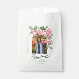 Classic Rose Flower Garden Photo Graduation Favor Bag