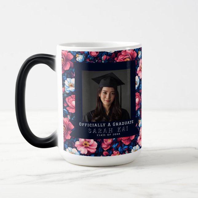 Classic Rose Flower Masters Grad Color Morph Mug (Left)