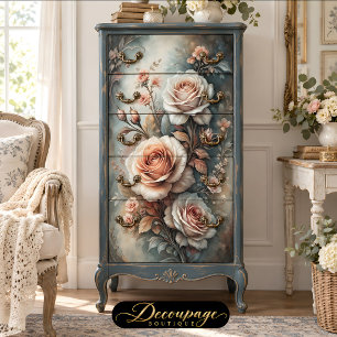 Classic Rose Glow Decoupapge Tissue Paper