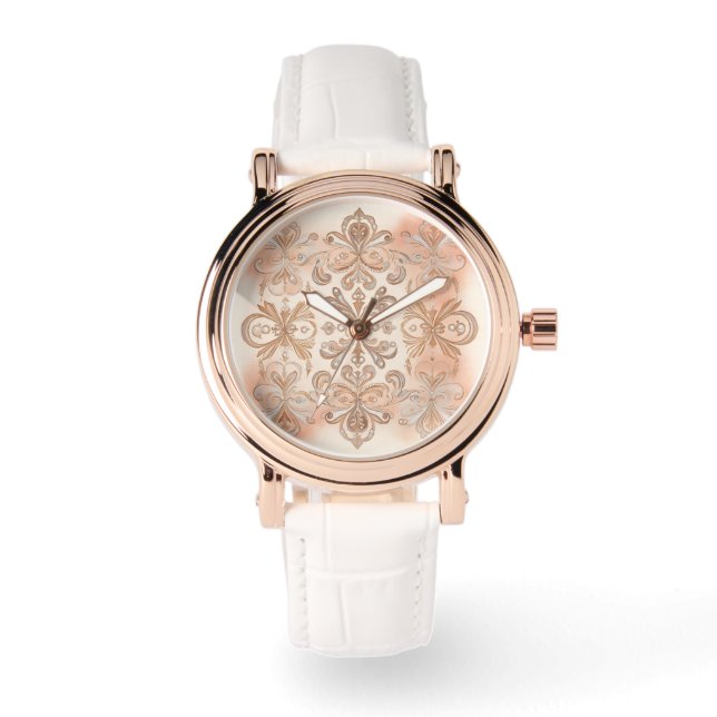 Classic, Rose Gold Artwork,Women eWatch Watch (Front)