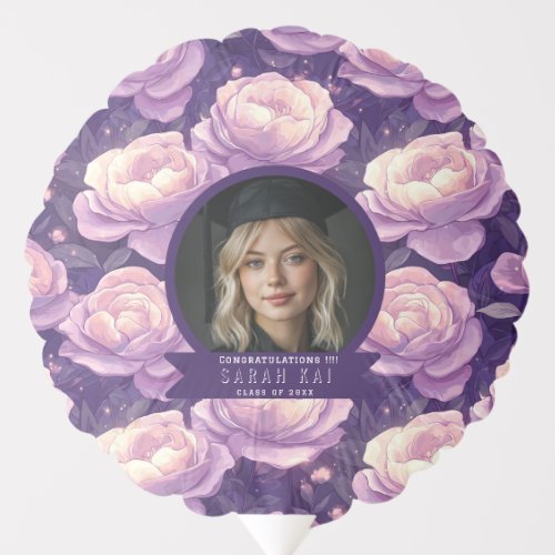 Classic Rose Petals Friend Graduation Balloon