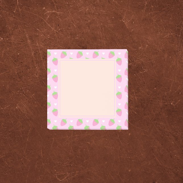 Classic Rose Pink Strawberries  Post-it Notes (Creator Uploaded)
