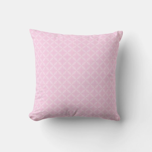 Classic Rose Rhombus Pattern Throw Pillow (Front)