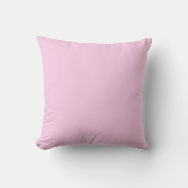 Classic Rose Solid Color Throw Pillow (Front)