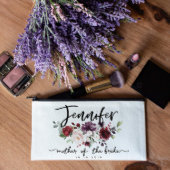 Classic Roses Floral Canvas Cosmetic Bag (Top)