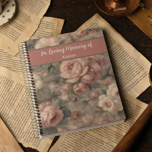 Classic Roses Memorial Gift for Grieving Mother Notebook