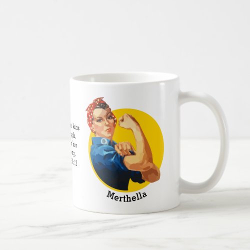 Classic ROSIE RIVETER Personalized Coffee Mug