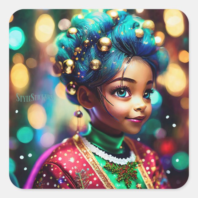 Classic Round Corner Square Sticker (Front)