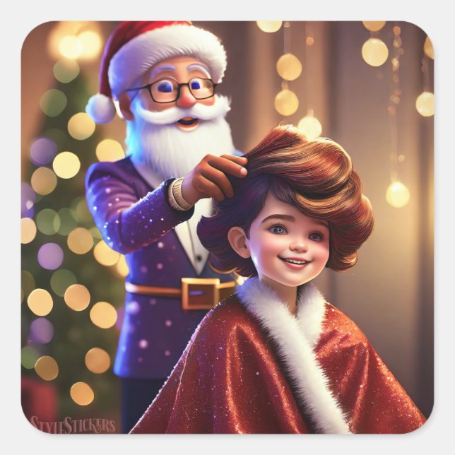 Classic Round Corner Square Stickers (Front)