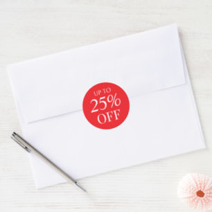 Classic Round Discount Offer Eye Catching Stickers