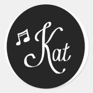 Classic,Round, Logo Sticker