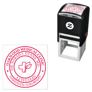 Classic Round Medical Doctor Official Seal Self-inking Stamp