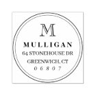 Classic Round Monogram Return Address