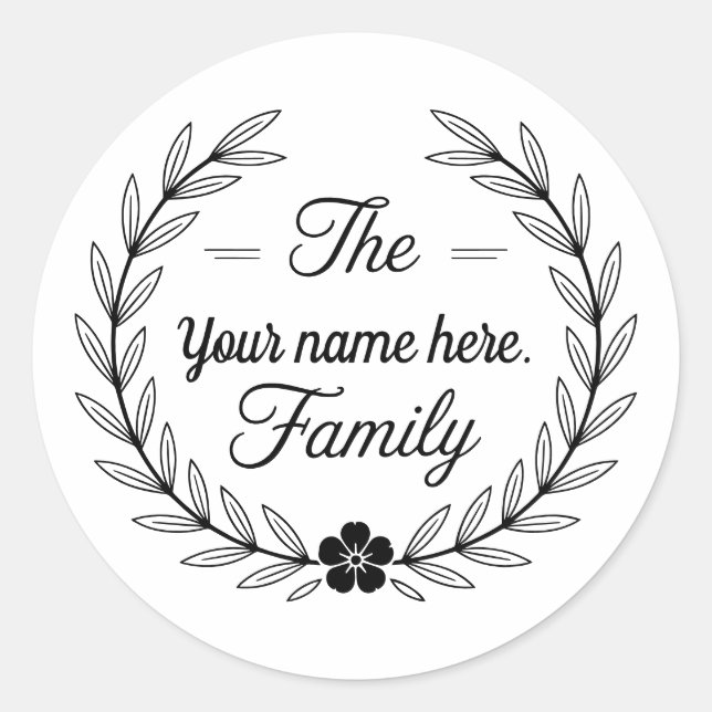 Classic  round sticker (Front)