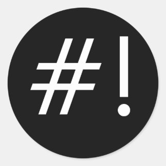 #! CLASSIC ROUND STICKER