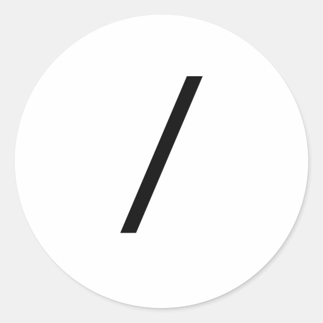 / CLASSIC ROUND STICKER (Front)