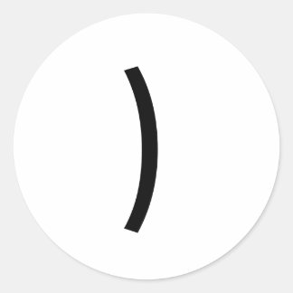 ) CLASSIC ROUND STICKER