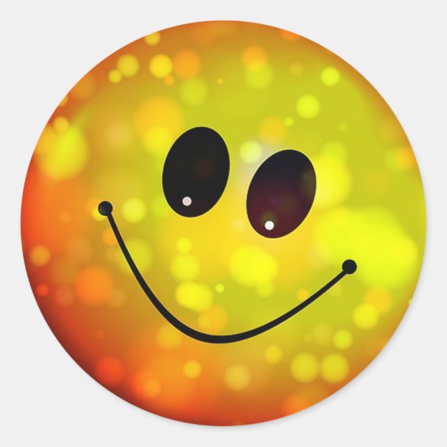 Classic Round Sticker/Emoticons Sticker (Front)