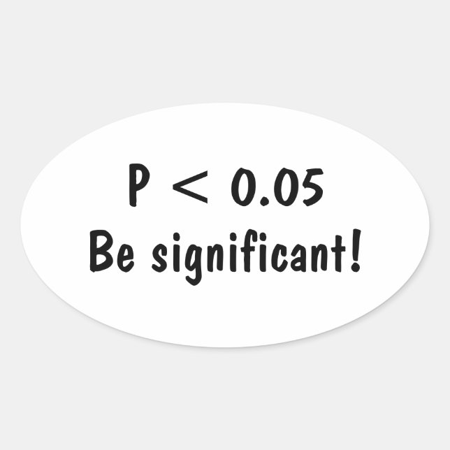 Classic Round Sticker for statistics students  (Front)