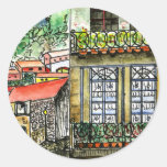 Classic Round Sticker glossy small w/Portugal