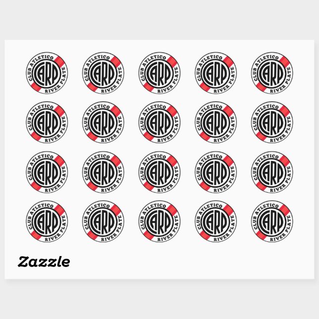 Classic Round Stickers – River Plate Football Club (Sheet)