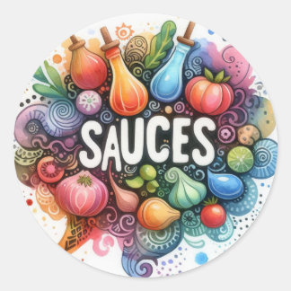 Classic round stickers (Sauces)