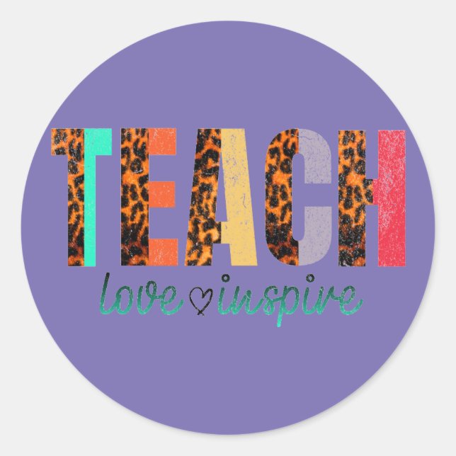 Classic Round Stickers school (Front)