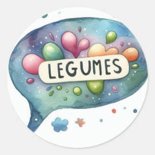 Classic Round Stickers (Vegetables)