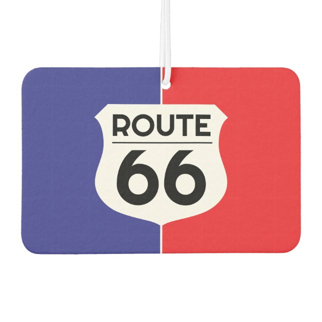 Classic Route 66 highway logo sign custom car Air Freshener (Front)