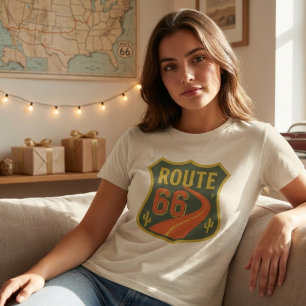 Classic Route 66 Historic American Highway T-Shirt