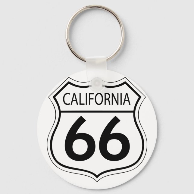 Classic Route 66 Keychain (Front)
