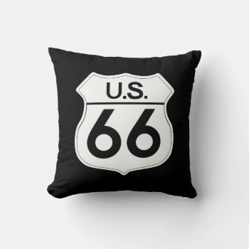 Classic Route 66  Throw Pillow by windyone at Zazzle