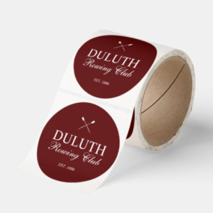 Classic Rowing Club Round Sticker