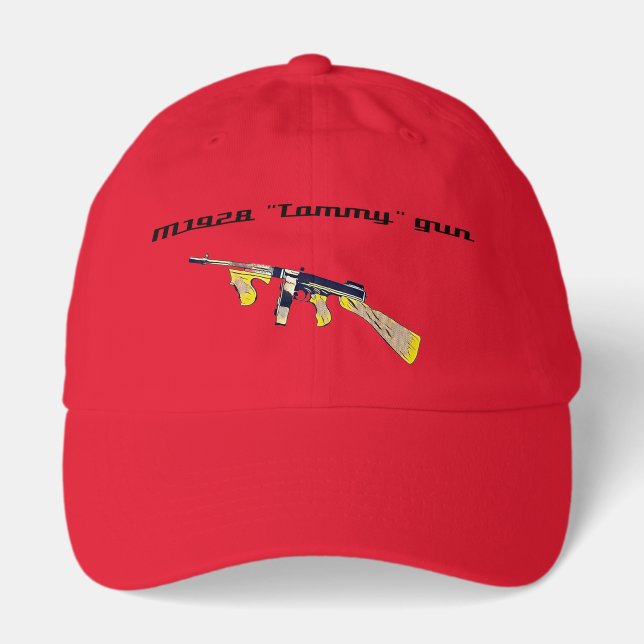 Classic Roy Lichtenstein Tommy gun  Hat (Front)