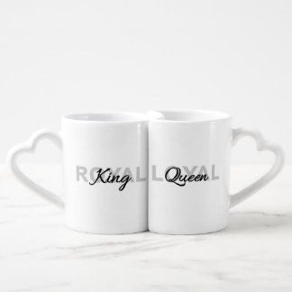 Classic Royal King Loyal Queen Coffee Mug Set