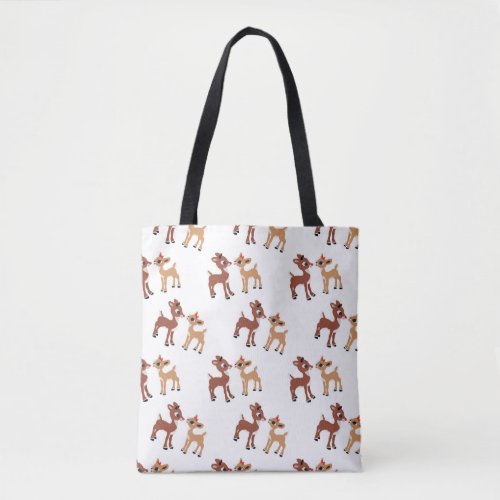 Classic Rudolph Reindeer Tote Bag