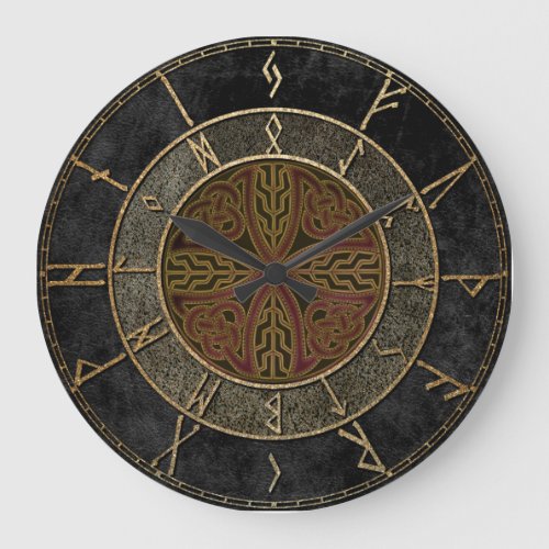 Classic Runes Large Clock