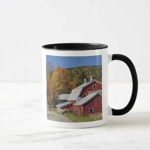 Classic rural barn and road, White Mountain Mug