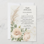 Classic Rustic Boho Roses Wedding  Save The Date