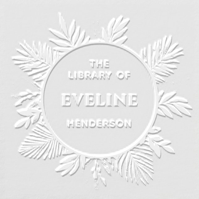 Classic Rustic Botanical Custom From The Library Embosser (Design)