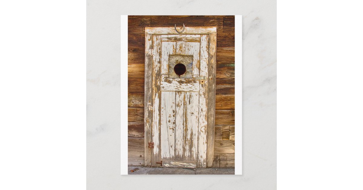 Classic Rustic Rural Worn Old Barn Door Postcard | Zazzle