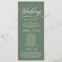 Classic Rustic Sage Green, Wedding Ceremony