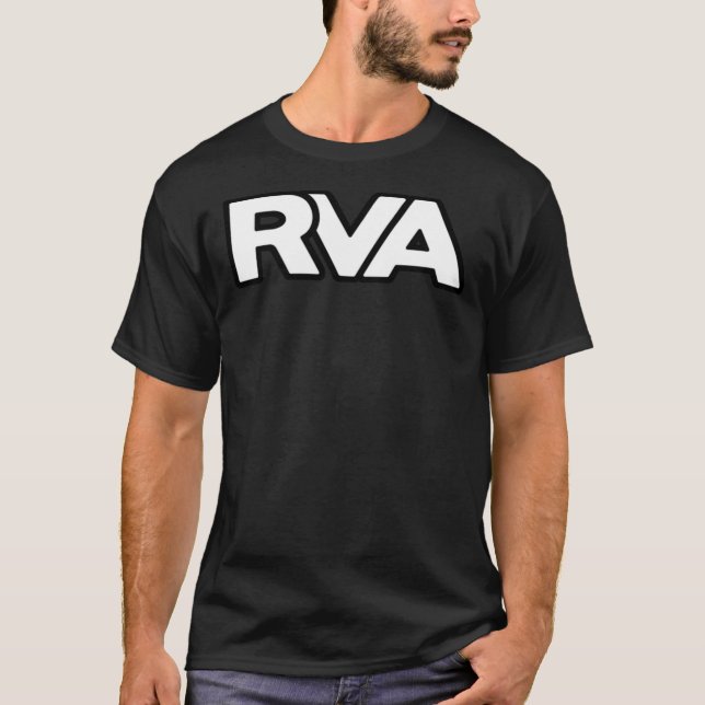 Classic RVA Logo In Bold and White Classic T-Shirt (Front)