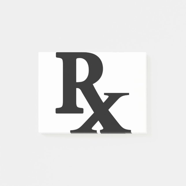 Classic Rx Pharmacy Icon print pharmacist gift Post-it Notes (Front)