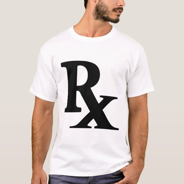 Classic Rx Pharmacy Icon print pharmacist gift T-Shirt (Front)